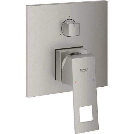 Mélangeur Grohe Eurocube à Une Main Avec Interrupteur à 3 Positions, Coloris: Acier Super - 24094DC0 3 Mélangeur Grohe Eurocube à Une Main Avec Interrupteur à 3 Positions, Coloris: Acier Super - 24094DC0