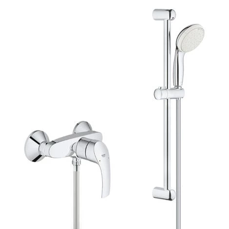 Grohe Pack Eurosmart Mitigeur De Douche DN 15 + Ensemble De Douche Complet 2 Jets Tempesta 100 (33555002-TEMPESTA) 3 Grohe Pack Eurosmart Mitigeur De Douche DN 15 + Ensemble De Douche Complet 2 Jets Tempesta 100 (33555002-TEMPESTA)