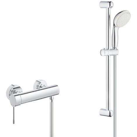 Grohe Pack Essence Mitigeur Monocommande 1/2" + Ensemble De Douche Complet 2 Jets Tempesta 100 (33636001-TEMPESTA) 3 Grohe Pack Essence Mitigeur Monocommande 1/2" + Ensemble De Douche Complet 2 Jets Tempesta 100 (33636001-TEMPESTA)