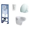 PACK COMPLET WC SUSPENDU BATI GROHE SL AUTOPORTANT + PLAQUE BLANCHE + CUVETTE JACOB DELAFON BRIVE + ABATTANT SIAMP VALLAURIS FREIN DE CHUTE 2 PACK COMPLET WC SUSPENDU BATI GROHE SL AUTOPORTANT + PLAQUE BLANCHE + CUVETTE JACOB DELAFON BRIVE + ABATTANT SIAMP VALLAURIS FREIN DE CHUTE -GROHE Soldes 2899676 1