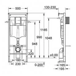 PACK COMPLET WC SUSPENDU BATI GROHE SL AUTOPORTANT + PLAQUE CHROME + CUVETTE JACOB DELAFON BRIVE + ABATTANT DURAVIT SIAMP MONACO -GROHE Soldes 2899677 3