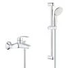 Grohe Pack Eurosmart Mitigeur Monocommande Bain/douche + Ensemble De Douche Complet 2 Jets Tempesta 100 (32158002-TEMPESTA)