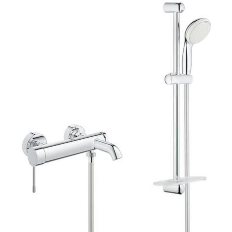 Grohe Pack Essence Mitigeur Monocommande 1/2' Bain/douche + Ensemble De Douche Complet 2 Jets Tempesta 100 (32158002-TEMPESTA) 3 Grohe Pack Essence Mitigeur Monocommande 1/2' Bain/douche + Ensemble De Douche Complet 2 Jets Tempesta 100 (32158002-TEMPESTA)