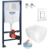 Grohe Pack WC Bâti Rapid SL + Cuvette Havana Sans Bride Avec Fixations Invisibles + Abattant Softclose (RapidSlHavanaRimless-4) -GROHE Soldes 29342154 1