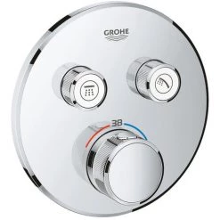 GROHE - Mitigeur Douche Encastrable Grohtherm, Rond 2 Sorties + Corps D Encastrement -GROHE Soldes 29368688 4