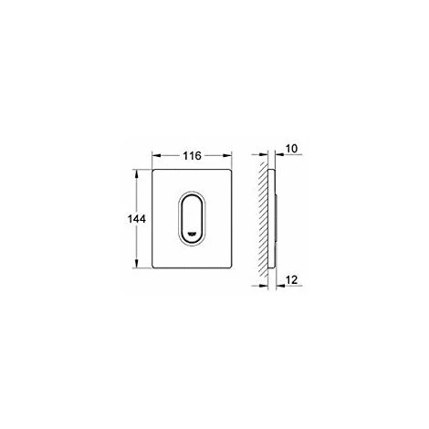 GROHE Plaque De Commande Urinoir Arena 38857SH0 (Import Allemagne) 5 GROHE Plaque De Commande Urinoir Arena 38857SH0 (Import Allemagne) – Image 3