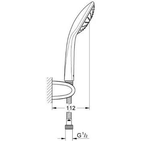 Grohe 27324000 Vitalio Joy Set De Fixation Murale Monojet (Import Allemagne) 4 Grohe 27324000 Vitalio Joy Set De Fixation Murale Monojet (Import Allemagne) – Image 2