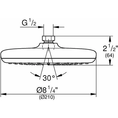 GROHE Tempesta 210 Douche De Tête, 26409000 4 GROHE Tempesta 210 Douche De Tête, 26409000 – Image 2