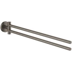 Grohe Essentials Porte-serviettes, Hard Graphite Brossé (40371AL1)