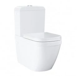 Grohe Ceramic Pack WC à Poser Triple Vortex + Réservoir De Chasse + Abattant Déclipsable, Blanc Alpin (39462Classic1)