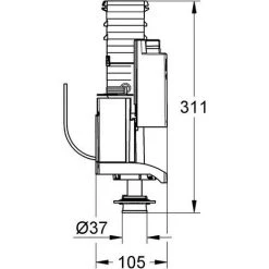 GROHE Vanne De Décharge AV1 Sytème Double Chasse 42320000 -GROHE Soldes 30074576 2