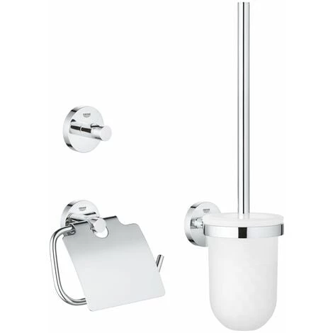 GROHE Set D’accessoires 3 En 1 ESSENTIALS Chromé Essentials 40407001 3 GROHE Set D’accessoires 3 En 1 ESSENTIALS Chromé Essentials 40407001
