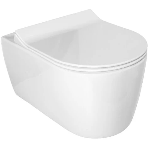 Grohe Pack WC Bâti Autoportant Avec Cuvette Alfa Rimless Fixations Invisibles + Abattant Softclose + Plaque Blanche (ProjectAlfa-4) 4 Grohe Pack WC Bâti Autoportant Avec Cuvette Alfa Rimless Fixations Invisibles + Abattant Softclose + Plaque Blanche (ProjectAlfa-4) – Image 2