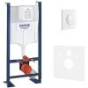 Grohe Pack WC Bâti Autoportant Rapid SL Avec Plaque Skate Air Blanche Et Set D'isolation Phonique (39145000-3) 1 Grohe Pack WC Bâti Autoportant Rapid SL Avec Plaque Skate Air Blanche Et Set D'isolation Phonique (39145000-3) -GROHE Soldes 30917494 1