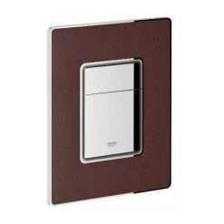 GROHE Plaque De Commande WC Skate Cosmopolitan Cuir Rouge Tanin