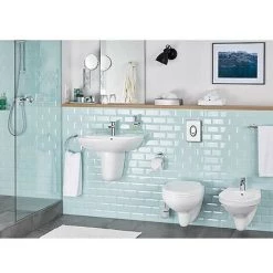 WC Suspendu Grohe Bau Blanc, Sans Bord De Rincage Lxpxh:368x531x363mm -GROHE Soldes 31894433 3