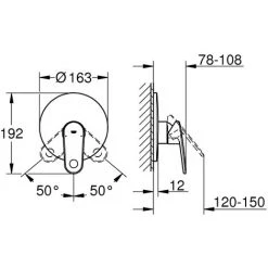GROHE Mitigeur Douche Europlus Mécanique 1 Sortie (sans Corps Encastré) 7 GROHE Mitigeur Douche Europlus Mécanique 1 Sortie (sans Corps Encastré) -GROHE Soldes 32387712 3
