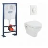 Pack WC Grohe Rapid SL + Cuvette POP2 + Plaque Blanche -GROHE Soldes 3294106 1