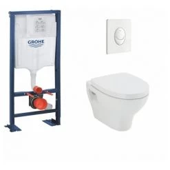 Pack WC Grohe Rapid SL + Cuvette POP2 + Plaque Blanche