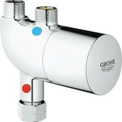 GROHE Vanne Thermostatique D'angle *BG* Grohtherm, Micro Avec Kit De Raccordement