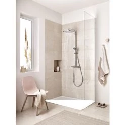Grohe Vitalio Start System 250 Cube Colonne De Douche Avec Mitigeur + Douchette 2 Jets (26696000) -GROHE Soldes 33461822 4