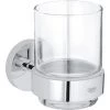 Grohe Essentials Verre En Cristal Avec Support, Chrome (40447001) -GROHE Soldes 33877097 1