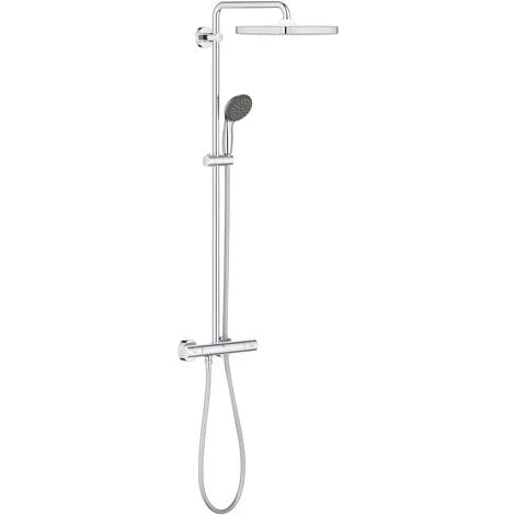 Grohe Vitalio Start System 250 Cube Colonne De Douche Avec Mitigeur Thermostatique, Chrome (26697000) 3 Grohe Vitalio Start System 250 Cube Colonne De Douche Avec Mitigeur Thermostatique, Chrome (26697000)