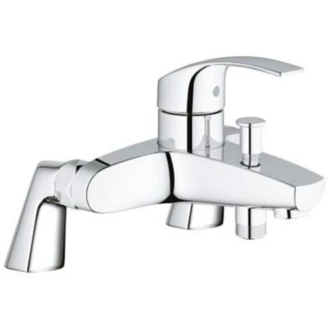 Grohe - Mitigeur Baignoire Eurosmart + Douchette + Barre De Douche + Porte Savon 7 Grohe - Mitigeur Baignoire Eurosmart + Douchette + Barre De Douche + Porte Savon – Image 5