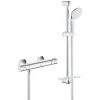 Grohe Grohtherm 800 Set Mitigeur Thermostatique Douche + Douchette 2 Jets + Barre De Douche + Flexible + Tablette 34558000-TEMPESTA2 -GROHE Soldes 34601173 1