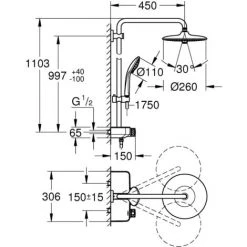 Grohe Euphoria SmartControl System 260 Mono Colonne De Douche Thermostatique (G-26509000) -GROHE Soldes 35646631 4