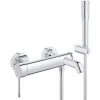 Grohe Essence Mitigeur Monocommande 1/2" Bain/douche + Douchette 1 Jet, Chrome (G-33628001) -GROHE Soldes 35880685 1