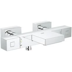 Grohe - Mitigeur Bain Grohtherm + Douchette Grohe Euphoria + Support Mural + Flexible Douche SilverFlex -GROHE Soldes 35932900 5