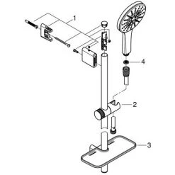 GROHE Douchette 3 Jets Rainshower Smartactive 130 Avec Barre De Douche 11 GROHE Douchette 3 Jets Rainshower Smartactive 130 Avec Barre De Douche -GROHE Soldes 35932925 5