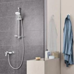 Grohe - Mitigeur Eurosmart Avec Douchette + Barre De Douche + Porte Savon Tempesta 7 Grohe - Mitigeur Eurosmart Avec Douchette + Barre De Douche + Porte Savon Tempesta -GROHE Soldes 36034480 3
