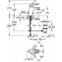 GROHE Mitigeur Monocommande Lavabo Taille S Chromé Eurostyle 9 GROHE Mitigeur Monocommande Lavabo Taille S Chromé Eurostyle -GROHE Soldes 36034984 4