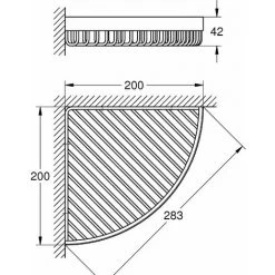 GROHE Panier Porte-savon Chromé Selection Cube -GROHE Soldes 36035017 3
