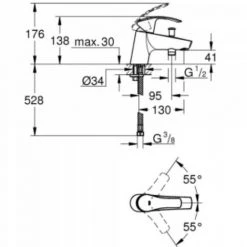 Grohe - Mitigeur Bain Eurosmart + Ensemble De Douche Tempesta 9 Grohe - Mitigeur Bain Eurosmart + Ensemble De Douche Tempesta -GROHE Soldes 36050256 3
