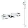 Grohe - Robinet Bain Thermostatique Grohtherm + Ensemble De Douche Rainshower