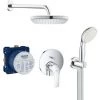 Grohe Eurosmart Set De DouchE Tout En 1 Avec Douche De Tête 25cm + Douchette 2 Jets, Chrome (25219001-VITALIO) -GROHE Soldes 36598709 1