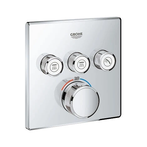 Grohe Grohtherm SmartControl Set De Douche Tout En 1 Avec Douche De Tête 31cm + Douchette 3 Jets, Chrome (34706000-3103JETS) 6 Grohe Grohtherm SmartControl Set De Douche Tout En 1 Avec Douche De Tête 31cm + Douchette 3 Jets, Chrome (34706000-3103JETS) – Image 4