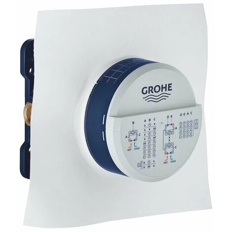 Grohe Rapido SmartBox Universel Corps Encastré 3 Sorties 2 Arrivées Dessous Profondeur 1/2" - Autre 3 Grohe Rapido SmartBox Universel Corps Encastré 3 Sorties 2 Arrivées Dessous Profondeur 1/2" - Autre