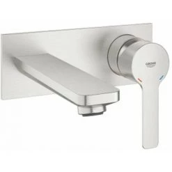 Grohe Lineare New Mitigeur Lavabo à Encastrer 2 Trous Mural M Size Projection 14.9cm Supersteel 5 Grohe Lineare New Mitigeur Lavabo à Encastrer 2 Trous Mural M Size Projection 14.9cm Supersteel -GROHE Soldes 36903657 2