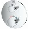 Grohe Grohtherm Partie De Finition Pour Robinet Encastrable Thermostatique Avec Inverseur Rond Chrome - Chrome -GROHE Soldes 36903702 1