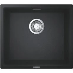 Grohe Kit Evier Quartz Noir Granite K700 417 X 366mm + Mitigeur Minta Noir Col De Cygne Pivotant à 360° (31653AP0-SET6) -GROHE Soldes 37541592 3