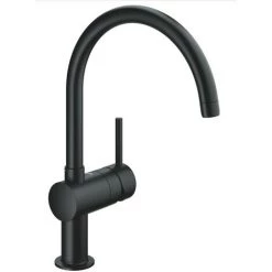 Grohe Kit Evier Quartz Noir Granite K700 417 X 366mm + Mitigeur Minta Noir Col De Cygne Pivotant à 360° (31653AP0-SET6) -GROHE Soldes 37541592 4
