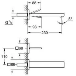 Grohe Eurocube Joy Set Mitigeur Monocommande 2 Trous Lavabo Taille L + Corps Encastré (19998000-SET) 11 Grohe Eurocube Joy Set Mitigeur Monocommande 2 Trous Lavabo Taille L + Corps Encastré (19998000-SET) -GROHE Soldes 37658727 5