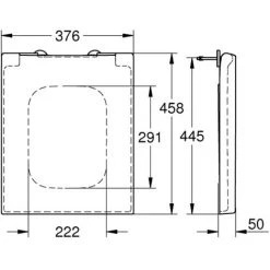 Grohe Cuvette Cube Ceramic Sans Bride Avec Fixations Invisibles Blanc Alpin + Abattant Softclose (CubeCeramic) 11 Grohe Cuvette Cube Ceramic Sans Bride Avec Fixations Invisibles Blanc Alpin + Abattant Softclose (CubeCeramic) -GROHE Soldes 37769636 5