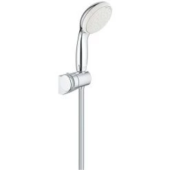 Grohe Set De Douche Mitigeur Mécanique Euroeco + Douchette à Main 2 Jets Tempesta 100 Avec Support Mural Chrome 32740000-Tempesta3 -GROHE Soldes 37832589 3