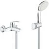 Grohe Set Mitigeur Monocommande Bain/Douche + Douchette à Main 2 Jets Tempesta 100 Avec Support Mural, Chrome (32158002-Tempesta3) -GROHE Soldes 37832627 1