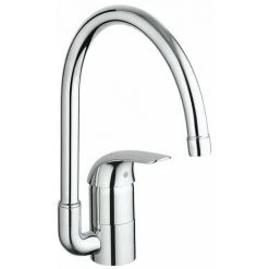 Grohe Euroeco Robinet De Cuisine Avec Bec Haut Chrome - Chrome